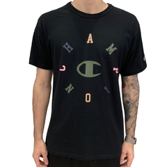 CAMISETA CHAMPION CIRCLE LOGO BLACK