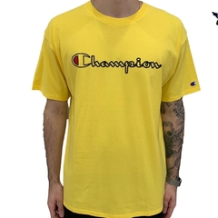 CAMISETA CHAMPION LOGO OUTLINE YELLOW