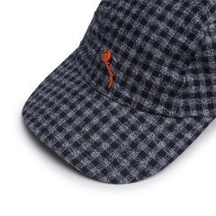 3 PANEL HAT PIPA PLAID BLACK - comprar online