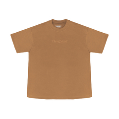 TEE OVERSIZED BOLD MARROM