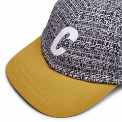 CLASSIC SPORT HAT "C LOGO" FLANNEL BLACK & YELLOW - comprar online