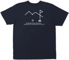 TEE GOLD PANEL NAVY
