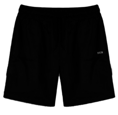 SHORT FAKE POCKET BLACK