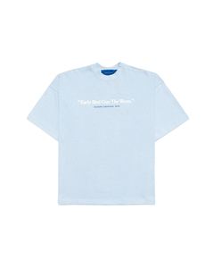 EARLY BIRD BLUE T-SHIRT