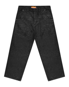 CALÇA JEANS ASAS PRETA - EUPHORIA STORE