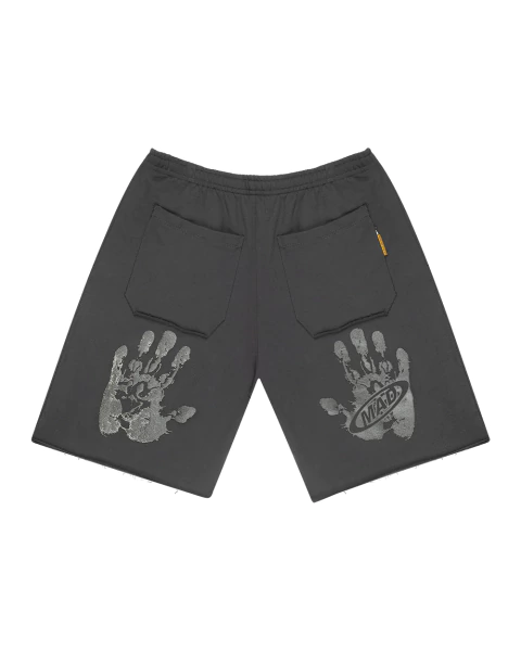 BERMUDA DE MOLETOM DOUBLE HAND PRETA