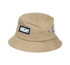 BUCKET HAT LOGO BEIGE