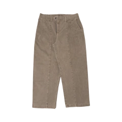 CALÇA DE SARJA VICUNHA A/C BARRA MARROM