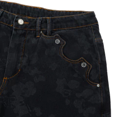 CALÇA JEANS PATTERN CHITA PRETA - EUPHORIA STORE