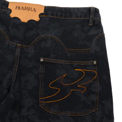 CALÇA JEANS PATTERN CHITA PRETA - loja online