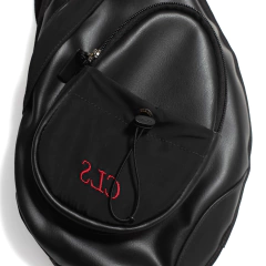 SLING BAG LEATHER CHRONOS BLACK - comprar online