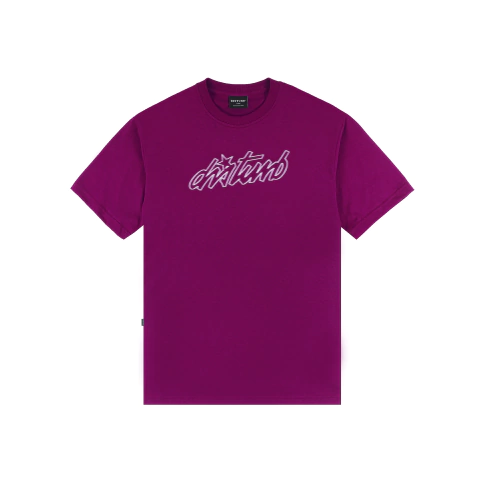 CURSIVE TEE IN PURPLE
