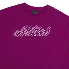 CURSIVE TEE IN PURPLE na internet