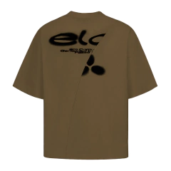 CAMISETA REGULAR “CUT” VERDE