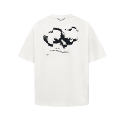 CAMISETA QC DESFRAGMENTADO BOXY OFF WHITE