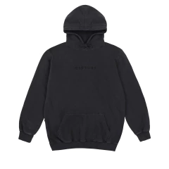 DUSTED WASHED HOODIE IN BLACK