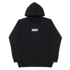 HOODIE LOGO BLACK PURPLE
