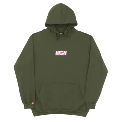 HOODIE LOGO GREEN MAGENTA
