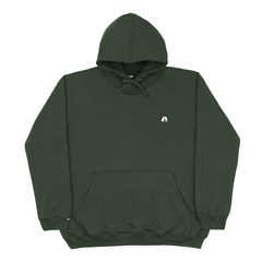 HOODIE LOGO LINE NIGHT GREEN