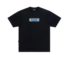 MUSIC SYSTEM TEE IN BLACK
