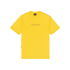 OUTLINE LOGO TEE IN YELLOW