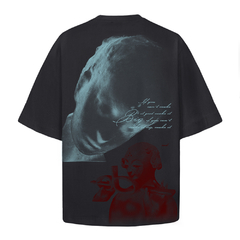 CAMISETA OVERSIZED “RED” CINZA