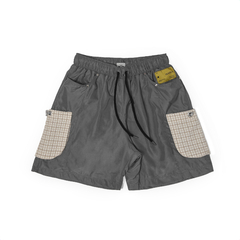 SHORT CARGO TEXTURA CINZA
