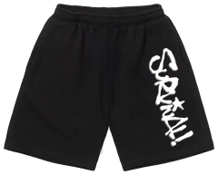 SHORTS LONGO COM BARRA SPRAY PRETO - comprar online
