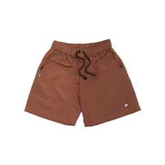 SHORT LOGO LINE BROWN