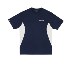 SIDE CUTOUT TEE IN BLUE