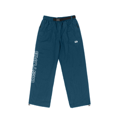 SPICE NYLON PANTS IN PETROL GREEN