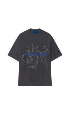 T-SHIRT QC RATIO MEN BOXY DARK GREY