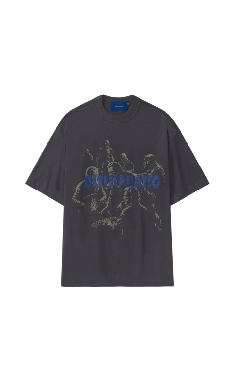 T-SHIRT QC RATIO MEN BOXY DARK GREY