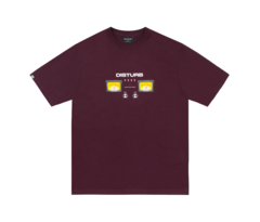 VU METER TEE IN BURGUNDY