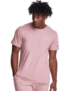 CAMISETA CHAMPION PINK MINI LOGO BORDADO