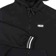 ZIPPED HOODIE BLACK - EUPHORIA STORE