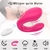 Vibrador casal com sugador e controle remoto/ 10 vibração/ silicone/ recarregável USB/ Prova d'água/ silicone - comprar online
