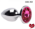 PLUG PEQUENO METAL PEDRA PINK / COD. X92