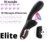 Vibrador Elite/ 10 Sucção/ 10 Vibração/ Recarregável/ Macio em silicone/ silencioso/ sugador