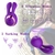 Imagem do Vibrador Coelho Duplo / 8 Vibração / 5 sucção com estimulo/ recarregável/ silencioso/ Prova d'água/ silicone / Sugador (COD. A53)