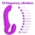 Vibrador feminino duplo 3 motores de vibração/ 10 vibração/ Recarregável/ Controle na internet