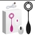 Vibrador anal e vaginal com anel/ 12 vibração/ controle remoto/ recarregável/ COD. A33
