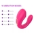 Imagem do Vibrador casal com sugador e controle remoto/ 10 vibração/ silicone/ recarregável USB/ Prova d'água/ silicone