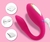 Imagem do Vibrador Casal 2 Motores de Vibração/ Recarregável/ 10 Modos de vibração com Controle / COD. A113