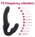 Vibrador Feminino duplo 3 motores de vibração/ 10 vibração/ Recarregável/ Controle/ COR PRETO/ COD. A261 - comprar online