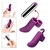 Vibrador de dedo/ 10 vibração/ Recarregável/ Prova d'água/ silencioso/ silicone na internet