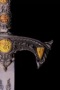 Espada Cavaleiro da Ordem Templária com Expositor de Parede - comprar online