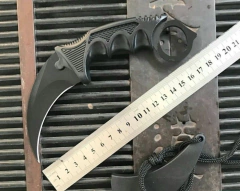 Faca Karambit Tactical CS fulltang Black + Bainha - loja online