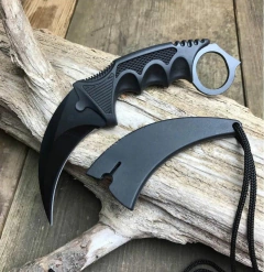 Imagem do Faca Karambit Tactical CS fulltang Black + Bainha