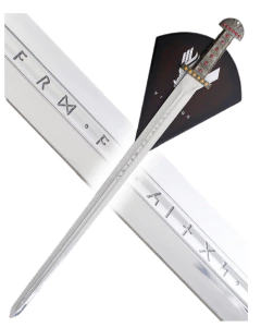 Imagem do Espada Rei Ragnar Vikings com Expositor de Parede